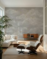 Fototapet Nori delicați cu rândunele galbene - Bej - imagine 5