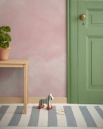 Fototapet Nori delicați cu rândunele galbene - Roz - imagine 2