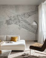 Fototapet Avion Retro - imagine 2