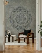 Fototapet Mandala pe beton - imagine 3