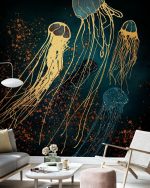 Fototapet Meduză Metalică II - imagine 3