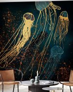 Fototapet Meduză Metalică II - imagine 4