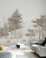 Fototapet Pădurea Boemă - Sepia - imagine 4