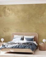 Fototapet Faux Finish - Auriu metalic pentru perete - imagine 2