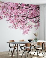 Fototapet Flori de cireș roz - imagine 3