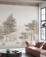 Fototapet Pădurea Boemă - Sepia - imagine 5