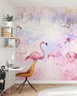 Fototapet Paradisul Flamingo - imagine 2