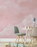 Fototapet Nori delicați cu rândunele galbene - Roz - imagine 4