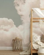 Fototapet Visare cu Ochi Deschisi cu Nori Rozalii - imagine 4