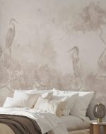 Fototapet Sus în copaci - Sepia - imagine 4