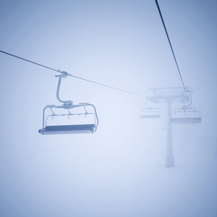 ski-lifts Fototapet Teleschiuri - imagine 1