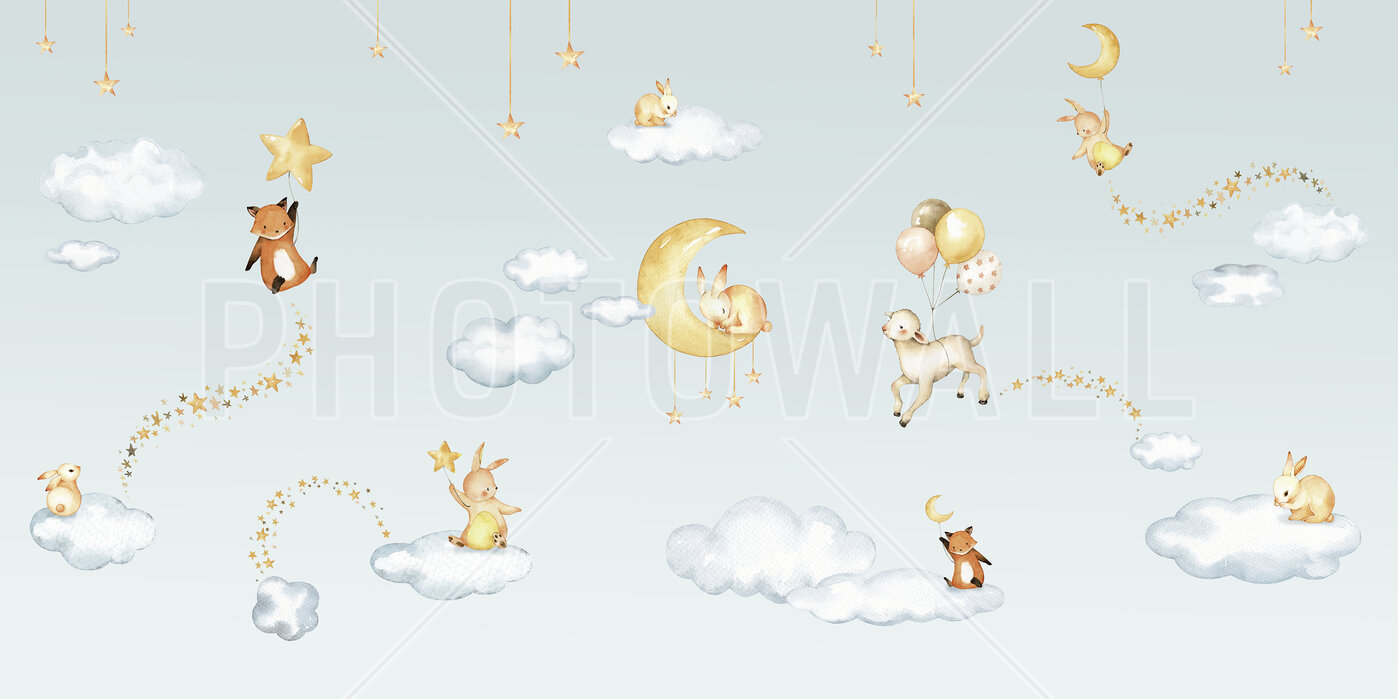 sweet-dreams-blue Fototapet Dulci Visuri - Albastru - imagine 1