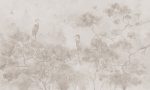 Fototapet Sus în copaci - Sepia