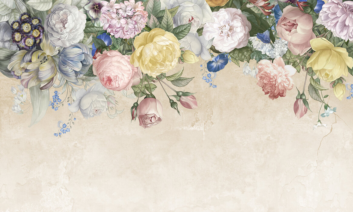 wall-of-flowers Fototapet Perete de flori - imagine 1