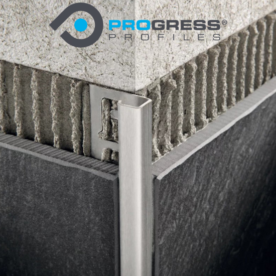 PJQSACS-10-Progress Profil de trecere intre 2 suprafete culoare titan PJQSTX 10 otel inoxidabil - imagine 1