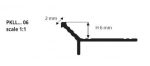 Profil de trecere intre 2 suprafete culoare negru PKLLA 10-11 aluminiu - imagine 3