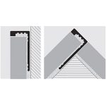 Profil de trecere intre 2 suprafete Progress PTBO 10 aluminiu - imagine 2