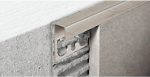 Profil de trecere intre 2 suprafete culoare titan PJQSTS 10 otel inoxidabil